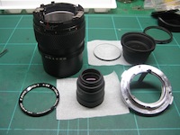 カメラ修理・オリンパスOM-SYSTEM135mm,F3.5